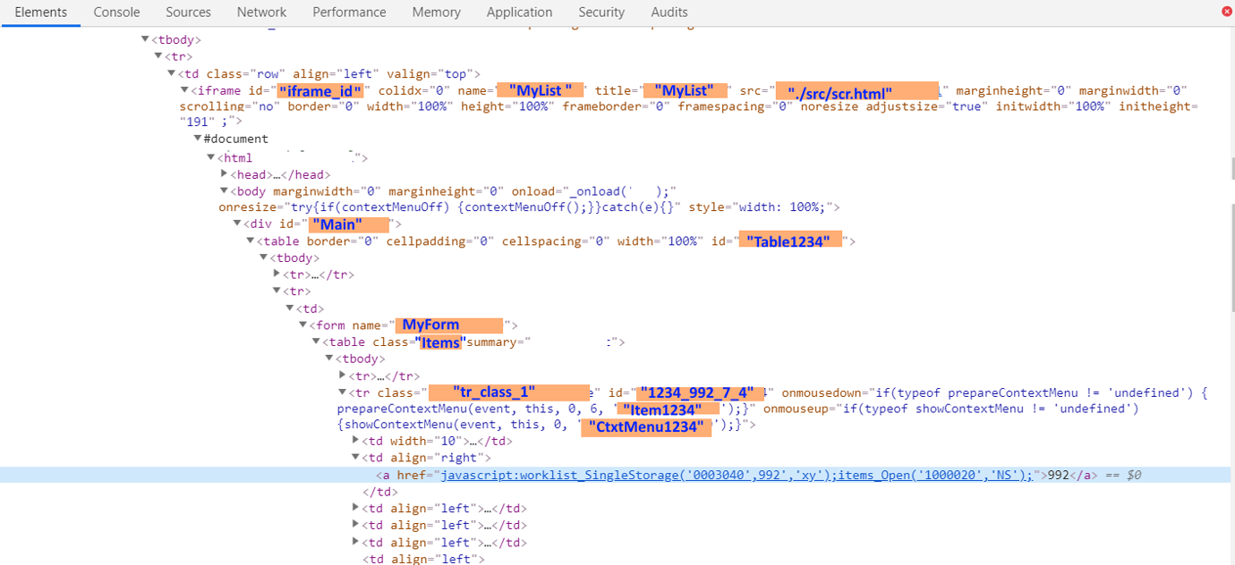 How to search and count values in table that is within iframe? UI