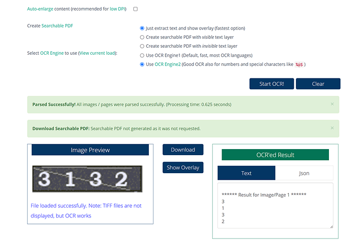 free ocr api captcha ocr result
