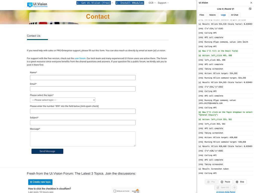 Macros not working in Edge, MacOS - Bug Reports - Ui.Vision, AI & OCR ...